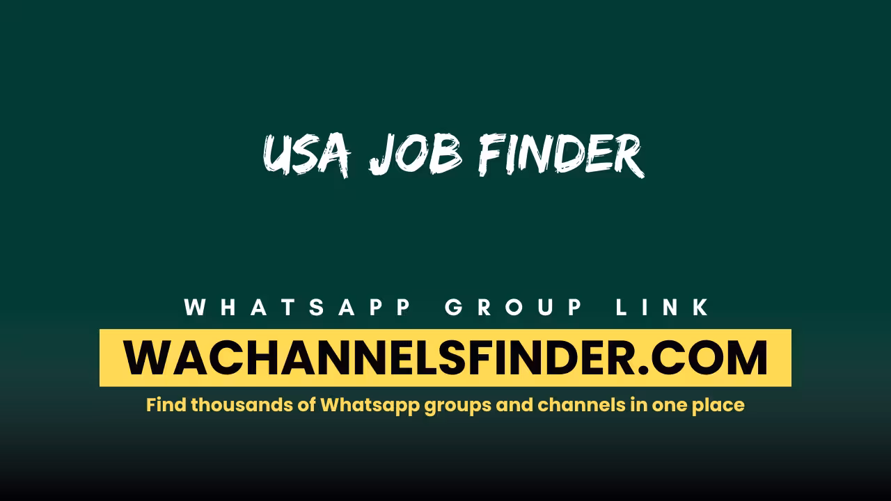 Usa Job Finder - WhatsApp Channel