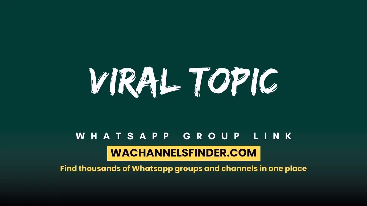 Viral Topic - WhatsApp Channel