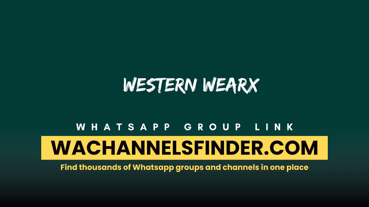 WESTERN WEARX - WhatsApp Channel