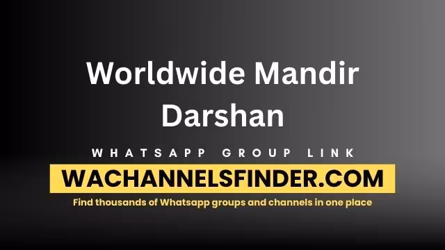 Worldwide Mandir Darshan - WhatsApp Channel