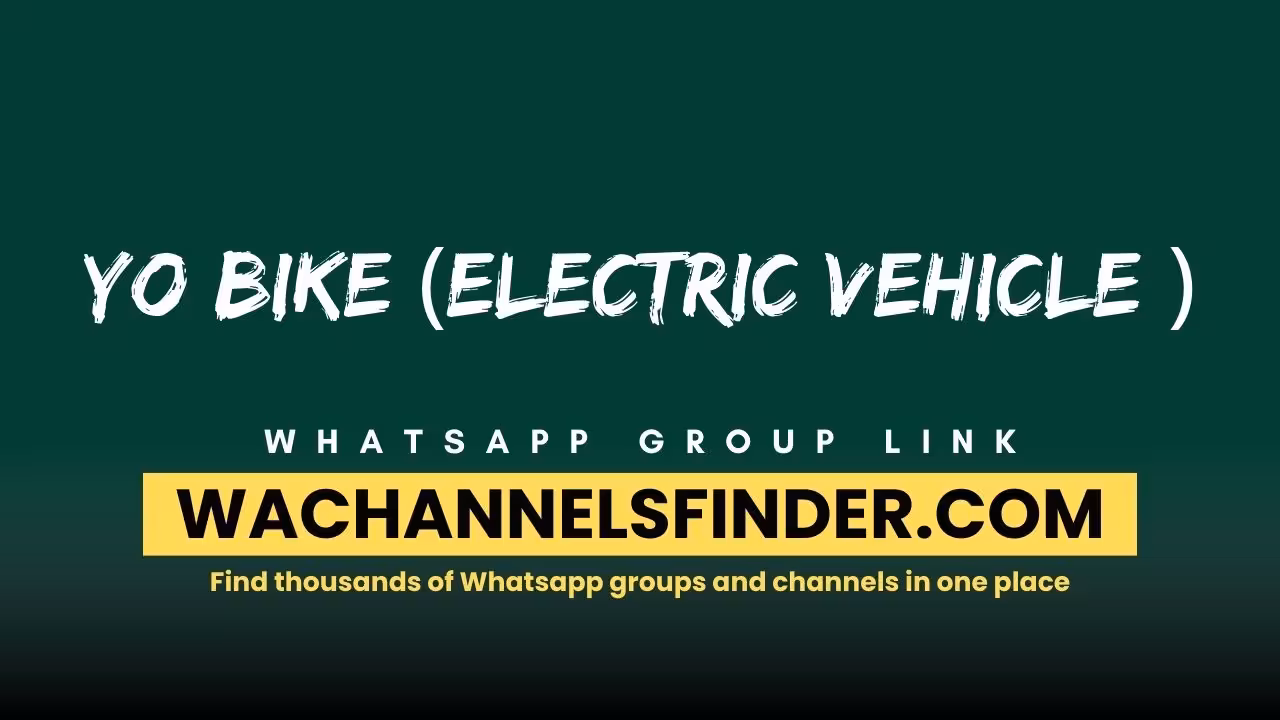 Yo Bike (Electric Vehicle ) - WhatsApp Channel