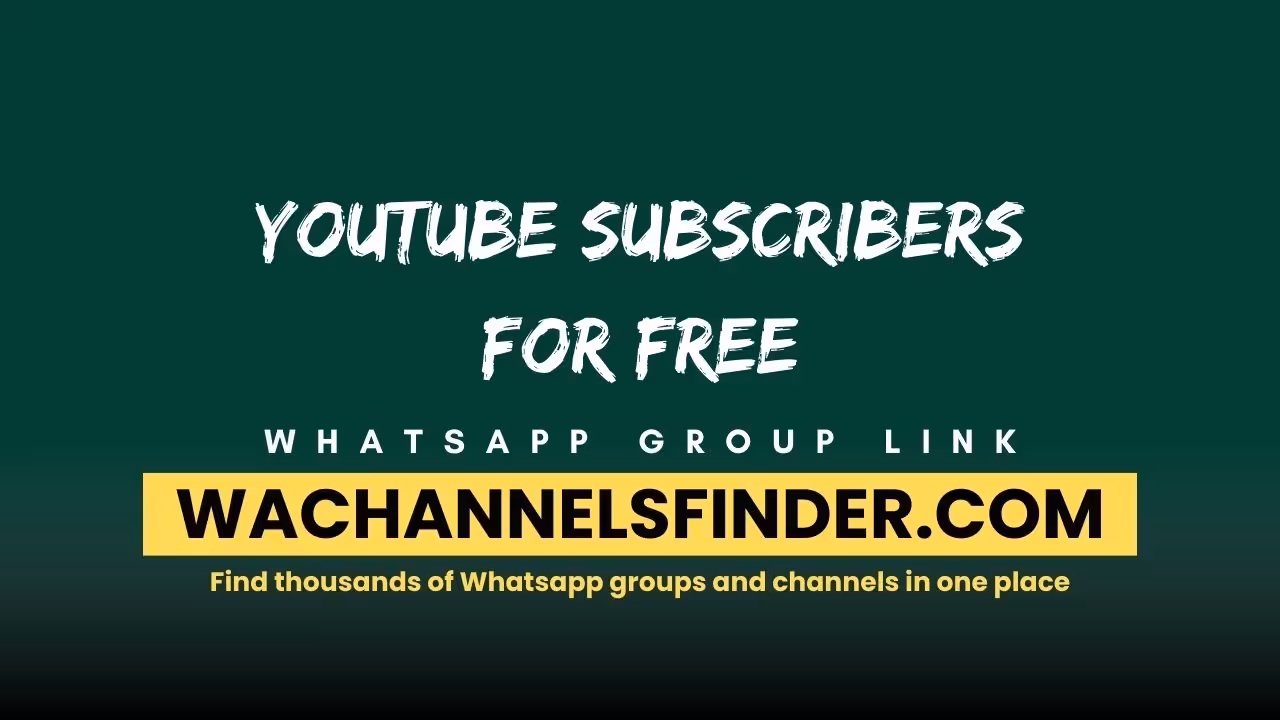 YT subscribers for free - WhatsApp Channel