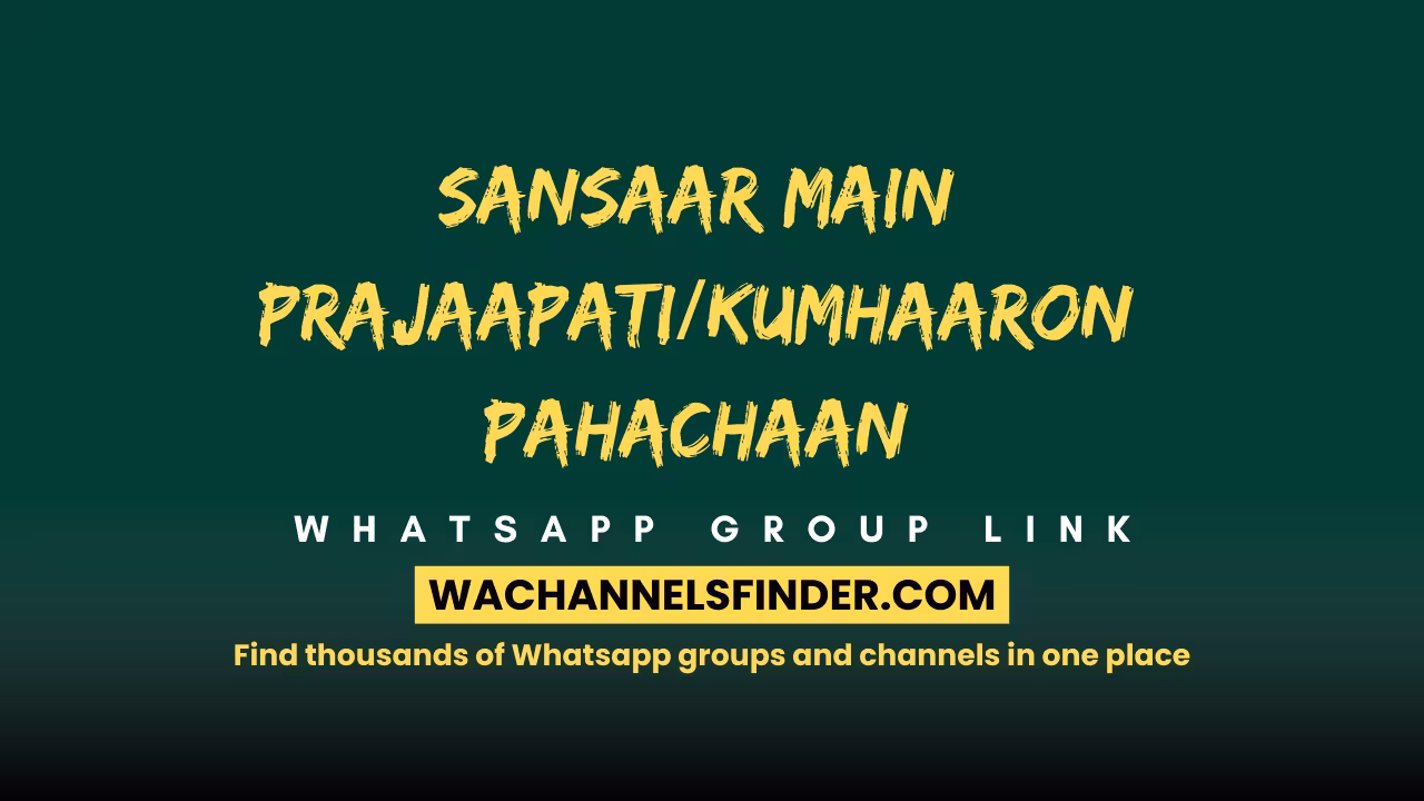 sansaar main prajaapati/kumhaaron pahachaan - WhatsApp Channel