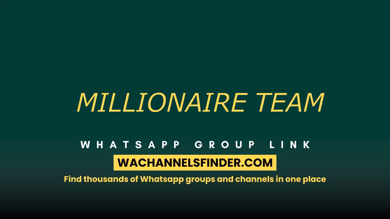𝘔𝘐𝘓𝘓𝘐𝘖𝘕𝘈𝘐𝘙𝘌 𝘛𝘌𝘈𝘔 - WhatsApp Channel