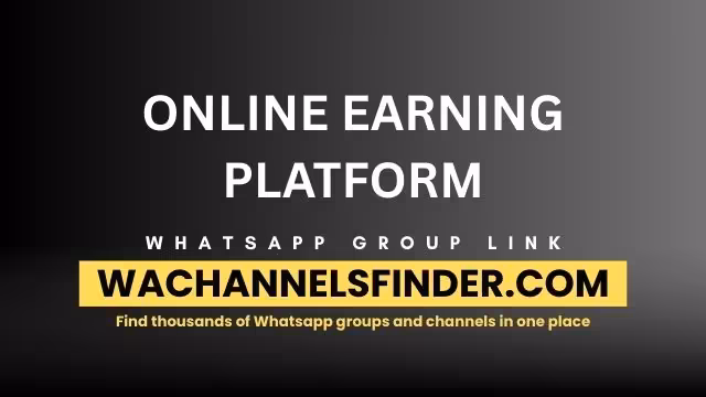 Online Earning Platform - WhatsApp Channel