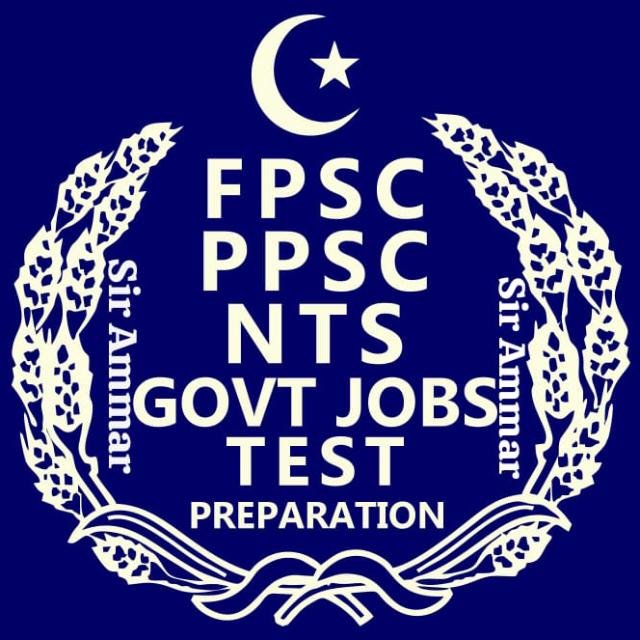 Preparation With Sir Ammar PPSC FPSC PMS CSS NTS SPSC KPKSC OTS FIA GOVT Jobs GK MCQs Latest Jobs IB - WhatsApp Channel