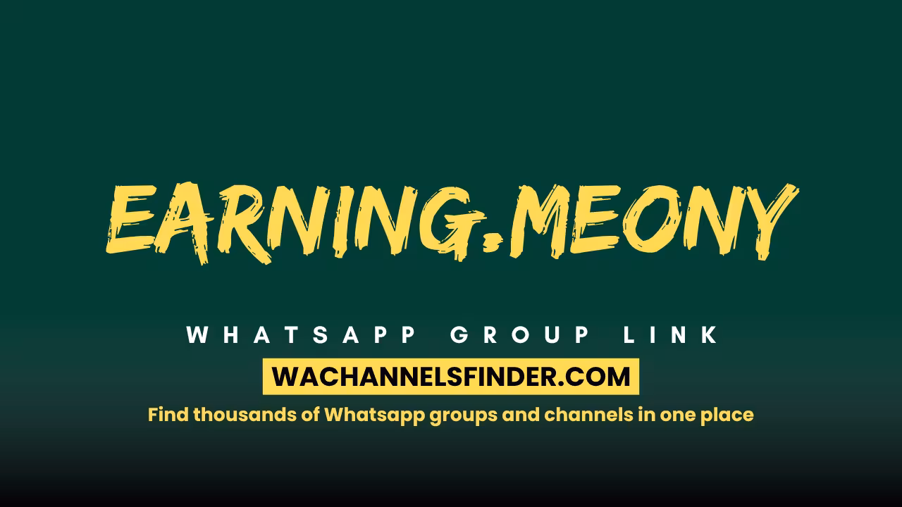 Earning.Meony - WhatsApp Channel